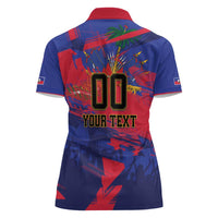 Custom Ekip Foutbol Ayiti 2026 Women Polo Shirt Haiti Grenadye Alaso - Wonder Print Shop