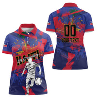 Custom Ekip Foutbol Ayiti 2026 Women Polo Shirt Haiti Grenadye Alaso - Wonder Print Shop