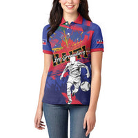 Custom Ekip Foutbol Ayiti 2026 Women Polo Shirt Haiti Grenadye Alaso - Wonder Print Shop