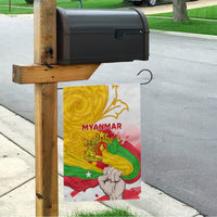 Myanmar Independence Day Garden Flag Brahmadesh Kanote Pattern - Wonder Print Shop