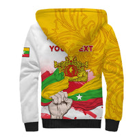 Myanmar Independence Day Sherpa Hoodie Brahmadesh Kanote Pattern - Wonder Print Shop