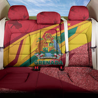 Grenada Independence Day Back Car Seat Cover Gwenad Bougainvillea Sparkle Version - Wonder Print Shop