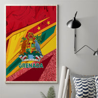 Grenada Independence Day Canvas Wall Art Gwenad Bougainvillea Sparkle Version - Wonder Print Shop