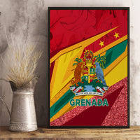 Grenada Independence Day Canvas Wall Art Gwenad Bougainvillea Sparkle Version - Wonder Print Shop