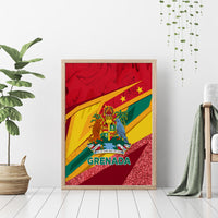 Grenada Independence Day Canvas Wall Art Gwenad Bougainvillea Sparkle Version - Wonder Print Shop