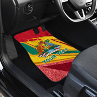 Grenada Independence Day Car Mats Gwenad Bougainvillea Sparkle Version - Wonder Print Shop