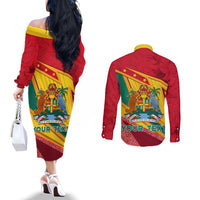 grenada-independence-day-couples-matching-off-the-shoulder-long-sleeve-dress-and-long-sleeve-button-shirt-gwenad-bougainvillea-sparkle-version