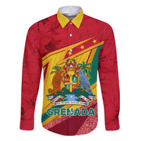 Grenada Independence Day Family Matching Mermaid Dress and Hawaiian Shirt Gwenad Bougainvillea Sparkle Version - Wonder Print Shop