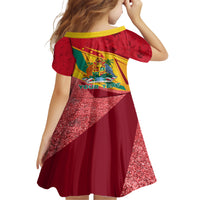 Grenada Independence Day Family Matching Short Sleeve Bodycon Dress and Hawaiian Shirt Gwenad Bougainvillea Sparkle Version - Wonder Print Shop