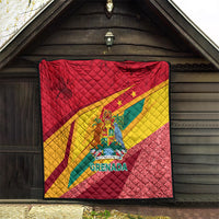 Grenada Independence Day Quilt Gwenad Bougainvillea Sparkle Version - Wonder Print Shop