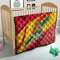 Grenada Independence Day Quilt Gwenad Bougainvillea Sparkle Version - Wonder Print Shop