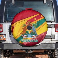 Grenada Independence Day Spare Tire Cover Gwenad Bougainvillea Sparkle Version - Wonder Print Shop