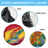 Grenada Independence Day Spare Tire Cover Gwenad Bougainvillea Sparkle Version - Wonder Print Shop