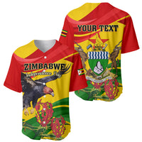 Zimbabwe Independence Day Baseball Jersey Chapungu Bird With Flame Lily - Wonder Print Shop