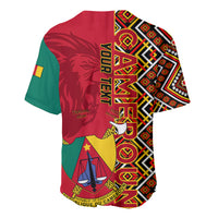 Cameroon National Day Baseball Jersey Cameroun Coat Of Arms Ankara Pattern - Wonder Print Shop