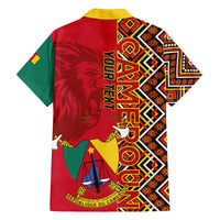 Cameroon National Day Family Matching Summer Maxi Dress and Hawaiian Shirt Cameroun Coat Of Arms Ankara Pattern - Wonder Print Shop