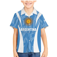 Personalized Argentina 2024 Family Matching Mermaid Dress and Hawaiian Shirt Vamos La Albiceleste Campeon - Wonder Print Shop