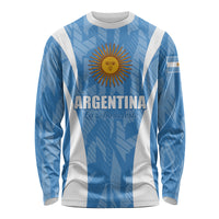 Personalized Argentina 2024 Long Sleeve Shirt Vamos La Albiceleste Campeon - Wonder Print Shop