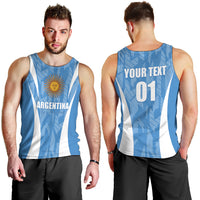 Personalized Argentina 2024 Men Tank Top Vamos La Albiceleste Campeon - Wonder Print Shop