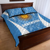 Argentina 2024 Quilt Bed Set Vamos La Albiceleste Campeon - Wonder Print Shop