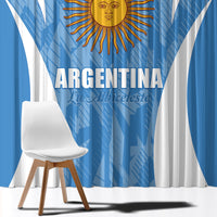 Argentina 2024 Window Curtain Vamos La Albiceleste Campeon - Wonder Print Shop
