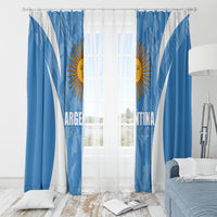 Argentina 2024 Window Curtain Vamos La Albiceleste Campeon - Wonder Print Shop