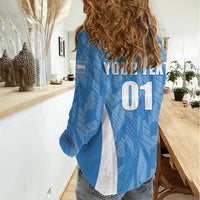 Personalized Argentina 2024 Women Casual Shirt Vamos La Albiceleste Campeon - Wonder Print Shop