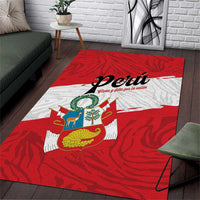 Peru Area Rug Piruw Ripuwlika Flag Stylized