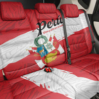Peru Back Car Seat Cover Piruw Ripuwlika Flag Stylized