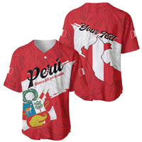 Personalized Peru Baseball Jersey Piruw Ripuwlika Flag Stylized