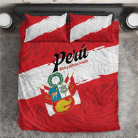 Peru Bedding Set Piruw Ripuwlika Flag Stylized