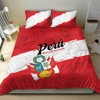 Peru Bedding Set Piruw Ripuwlika Flag Stylized