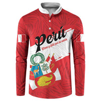 Personalized Peru Button Sweatshirt Piruw Ripuwlika Flag Stylized