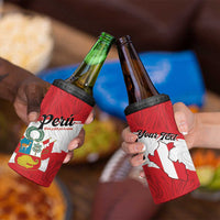 Personalized Peru 4 in 1 Can Cooler Tumbler Piruw Ripuwlika Flag Stylized