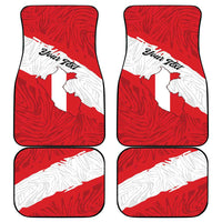 Peru Car Mats Piruw Ripuwlika Flag Stylized