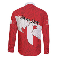 Personalized Peru Family Matching Long Sleeve Bodycon Dress and Hawaiian Shirt Piruw Ripuwlika Flag Stylized