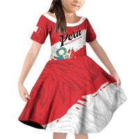 Personalized Peru Family Matching Off Shoulder Short Dress and Hawaiian Shirt Piruw Ripuwlika Flag Stylized