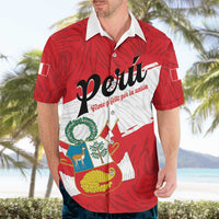 Personalized Peru Hawaiian Shirt Piruw Ripuwlika Flag Stylized