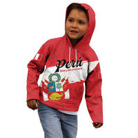 Personalized Peru Kid Hoodie Piruw Ripuwlika Flag Stylized