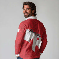 Personalized Peru Long Sleeve Polo Shirt Piruw Ripuwlika Flag Stylized