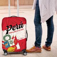 Peru Luggage Cover Piruw Ripuwlika Flag Stylized