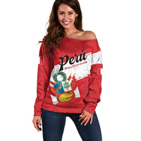 Personalized Peru Off Shoulder Sweater Piruw Ripuwlika Flag Stylized
