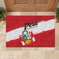 Peru Rubber Doormat Piruw Ripuwlika Flag Stylized