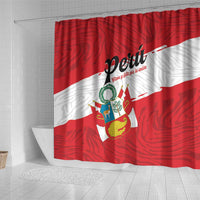 Peru Shower Curtain Piruw Ripuwlika Flag Stylized