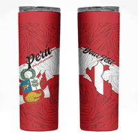 Personalized Peru Skinny Tumbler Piruw Ripuwlika Flag Stylized