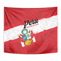 Peru Tapestry Piruw Ripuwlika Flag Stylized
