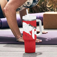 Personalized Peru Tumbler With Handle Piruw Ripuwlika Flag Stylized