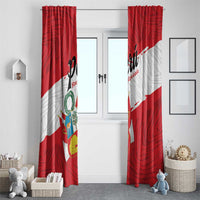 Peru Window Curtain Piruw Ripuwlika Flag Stylized