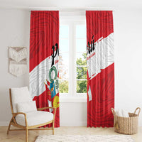 Peru Window Curtain Piruw Ripuwlika Flag Stylized