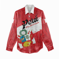Personalized Peru Women Casual Shirt Piruw Ripuwlika Flag Stylized